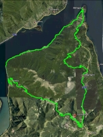 Small map of the Ghisallo - Sormano Loop road bike ride, Bellagio Italy