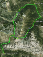 Small map of the Stelvio Pass Loop road bike ride, Bormio Italy