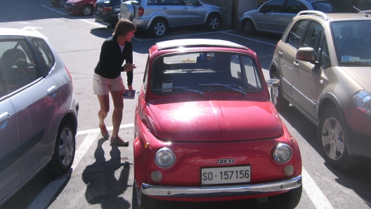 Small car culture at its best-A Cinque Cento, the Fiat 500