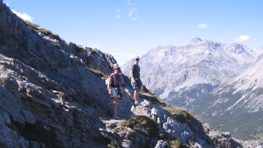 Hiking Monte Scale above Bormio, Italy